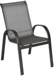 Merxx Amalfi Stapelsessel 2er-Set Graphit-Grau