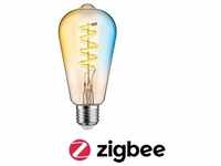 Paulmann Smart Home Zigbee 3.0 LED Leuchtmittel E27 Kolben ST64 Filament 600 lm