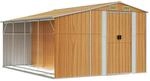vidaXL Ger&auml;tehaus Hellbraun 277x365,5x179 cm Verzinkter Stahl 1848791