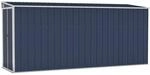 vidaXL Wand-Ger&auml;teschuppen Anthrazit 118x382x178 cm Stahl 1085124