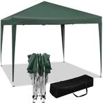 WOLTU Pavillon Pop-Up Wasserdichter Sonnenschutz 3 x 3 m Gr&uuml;n