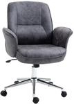 Vinsetto Office Chair Mikrofaser Stahl 65L x 70B x 106Hcm Dunkelgrau