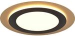 Trio LED Deckenleuchte Morgan 42 W Schwarz-Gold &Oslash; 45 cm