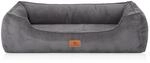 Knuffelwuff Hundebett Nunavut Orthop&auml;disch Cord XXL 120 x 85cm Grau