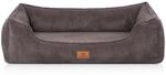 Knuffelwuff Hundebett Nunavut Orthop&auml;disch Cord XXL 120 x 85cm Braungrau