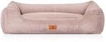 Knuffelwuff Hundebett Olivia Cord XXL 120 x 85cm Rosa