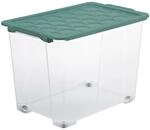 Rotho Box Evo Safe mit R&auml;dern 65, Mistletoe Green
