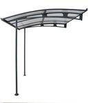Canopia Vordach Vega 2 m x 2 m Grau Klar