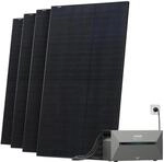 Solarway All In One Balkonkraftwerk 2000W mit Anker Solix 2 PRO Speicher Steckdose