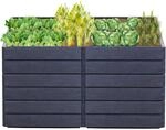 Garantia Hochbeet-System 2 L Ergo Quadro 75 cm x 160 cm x 80 cm Wood