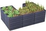 Garantia Hochbeet-System U L Ergo Quadro 75 cm x 240 cm x 160 Wood