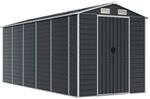 vidaXL Ger&auml;tehaus Anthrazit 191x470x198 cm Verzinkter Stahl 1843977