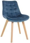 CLP Stuhl Brook Samt Blau
