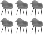 vidaXL Esszimmerst&uuml;hle 6 Stk Grau PP 3082358