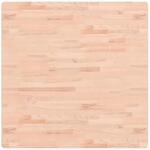 vidaXL Tischplatte 90x90x1,5 cm Quadratisch Massivholz Buche 355953