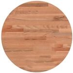 vidaXL Tischplatte &Oslash;40x1,5 cm Rund Massivholz Buche 355928