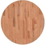 vidaXL Tischplatte &Oslash;60x1,5 cm Rund Massivholz Buche 355930