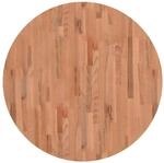vidaXL Tischplatte &Oslash;90x1,5 cm Rund Massivholz Buche 355933
