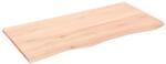 vidaXL Tischplatte 100x50x2 cm Massivholz Eiche Unbehandelt 3156302