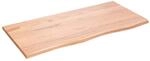 vidaXL Tischplatte Hellbraun 100x50x2 cm Massivholz Eiche Behandelt 3156365