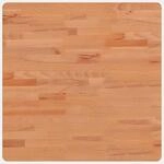 vidaXL Tischplatte 60x60x2,5 cm Quadratisch Massivholz Buche 355974