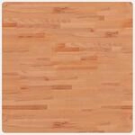 vidaXL Tischplatte 80x80x2,5 cm Quadratisch Massivholz Buche 355976