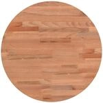 vidaXL Tischplatte &Oslash;40x2,5 cm Rund Massivholz Buche 355935