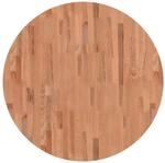 vidaXL Tischplatte &Oslash;90x2,5 cm Rund Massivholz Buche 355940