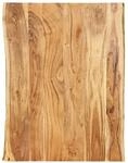 vidaXL Tischplatte Massivholz Akazie 80x50-60x2,5 cm 286329