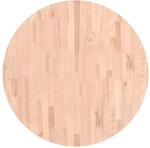 vidaXL Tischplatte &Oslash;80x4 cm Rund Massivholz Buche 355925