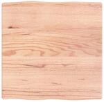 vidaXL Tischplatte 60x60x2-4 cm Massivholz Behandelt Baumkante 363936