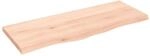 vidaXL Tischplatte 100x40x2-4 cm Massivholz Eiche Unbehandelt 3156300