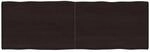 vidaXL Tischplatte 180x60x2-4 cm Massivholz Behandelt Baumkante 364044