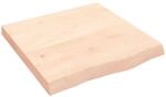 vidaXL Tischplatte 60x60x2-6 cm Massivholz Eiche Unbehandelt 3156289