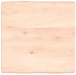 vidaXL Tischplatte 60x60x2-6 cm Massivholz Unbehandelt Baumkante 363871