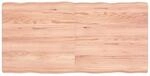 vidaXL Tischplatte 120x60x2-6 cm Massivholz Behandelt Baumkante 363961