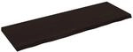 vidaXL Tischplatte Dunkelbraun 180x60x2-6cm Massivholz Eiche 3156457