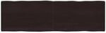 vidaXL Tischplatte 200x60x2-6 cm Massivholz Behandelt Baumkante 364051