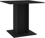 vidaXL Esstisch Schwarz 80x80x75 cm Holzwerkstoff