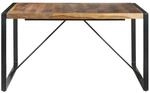 vidaXL Esstisch 140x140x75 cm Massivholz mit Palisander-Finish