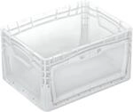 Eurobox-System Box Flap Side 40 x 30 x 22 cm Transparent