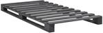 vidaXL Palettenbett Grau Massivholz Kiefer 100x200 cm619016