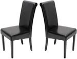 MCW Esszimmerstuhl Lecce II 2er-Set Schwarz Dunkle Beine