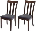 MCW Esszimmerstuhl G46 2er-Set Dunkles Gestell Dunkelgrau