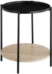 Tectake Beistelltisch Sunderland Industrial Style Holz und Stahl 45 50 x 45 50 x 54