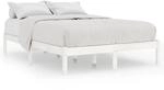 vidaXL Massivholzbett Wei&szlig; 180x200cm 6FT Super King1135286