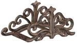 Relaxdays Wand Schlauchhalter Gusseisen Rost Platzsparend 15 cm x 36 cm x 15 cm 2 kg