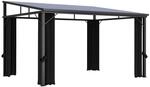 vidaXL Pavillon mit Vorh&auml;ngen 405x294x244 cm Anthrazit 48599