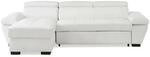 Vente-unique Schlafsofa Jonova Wei&szlig; 256 cm