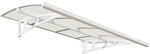 Canopia Vordach Bordeaux 2,2 m x 1,4 m Wei&szlig; Klar